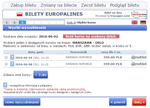 Bilety autokarowe Eurobus Polska Norwegia